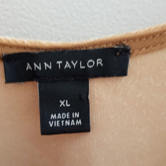 'ANN TAYLOR' XL Poly Velvet Camisole Top adjustable straps - Picture 9 of 9